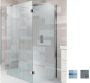 Riho Baltic B104 Univerzális zuhanyajtó 100x210 átlátszó üveg, krómozott profil GE0070200