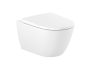 Roca Ona perem nélküli fali WC csésze 36x53 cm, Soft-Close ülőkével, fehér A34H688000