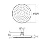 Roca RainSense fejzuhany 200x200 kerek A5B2950C00