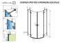 Radaway Essenza Pro PDD jobbos íves zuhanyajtó 90x200 cm átlátszó üveg, szálcsiszolt króm profil 10095090-91-01R