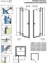 Radaway Essenza Pro Gold DWJ 100 cm zuhanyajtó, jobbos 100991000901R