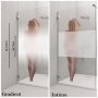 Radaway Essenza Pro Walk-in zuhanyfal 55x200 cm, átlátszó üveg, fehér profilszín 101030550401