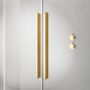 Radaway Furo Gold 80 balos Walk-in zuhanyajtó 43,8x200 cm, átlátszó üveg, arany profilszín 101064380901L