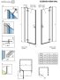 Radaway Essenza New DWJ 80 B 80 cm zuhanyajtó, balos 1385012-01-01L