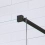 Radaway Modo New Black II Frame Walk-in zuhanyfal 90 cm, átlátszó üveg, fekete profilszín 3890945456