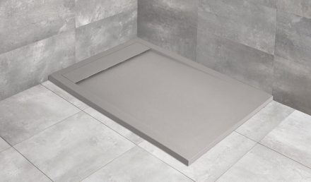 Radaway Teos F 140x100 cemento téglalap alakú zuhanytálca szifonnal HTF140100-74