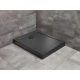 Radaway Doros Stone F akril zuhanytálca előlappal 120x80 cm ajándék szifonnal, fekete SDRFP1280-05-54S