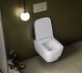 Sapho Bello Rimless fali WC szett tartállyal, nyomógombbal és soft close ülőkével, fehér 100214-SET5