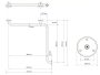 Bemeta Help fali zuhany kapaszkodó 710x710 mm, szálcsiszolt acél 301102032