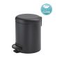 Sapho Potty pedálos szemetes 5l, Soft Close, matt fekete 330914