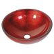 Sapho Murano Rosso üvegmosdó 40x14 cm, piros AL5318-63