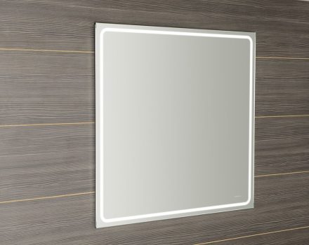 Sapho GEMINI tükör LED világítással 90x90 cm korrózióvédelemmel, króm GM092