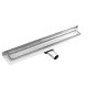 Sapho Gelco Manus 950 mm inox lefolyó Piastra burkolható ráccsal, inox GMP95