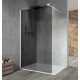Sapho Vario Walk-in zuhanyfal 100 cm sötétített üveg, merevítő nélkül, fehér profilszín GX1310GX1015