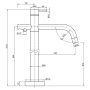 Sapho Minimal szabadonálló kád csaptelep, zuhanyszettel, inox MI021