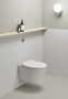 Sapho GSI MODO Duroplast WC ülőke, lágy záródású és könnyen levehető, krómozott zsanérok, matt fehér MS98C09