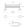 Bemeta Omega törölközőtartó polc 655x155x270 mm, króm 104205172