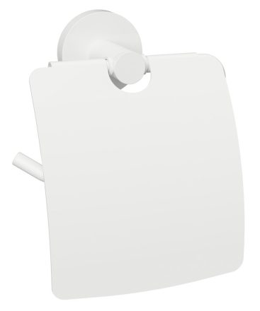 Bemeta White fali WC papírtartó fedéllel 140x155x80 mm, fehér 104112014 (XR732W)