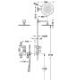 Tres Project falsík alatti termosztátos zuhanyrendszer, Metál Fekete 20635201KM