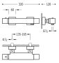 Tres Cuadro Exclusive termosztátos zuhany csaptelep Rozsdamentes Acél hatású 507164039