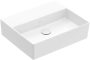 Villeroy & Boch Memento 2.0 Mosdó csapfurat és túlfolyó nélkül 50x42 cm, CeramicPlus felület, stone white 4A2253RW