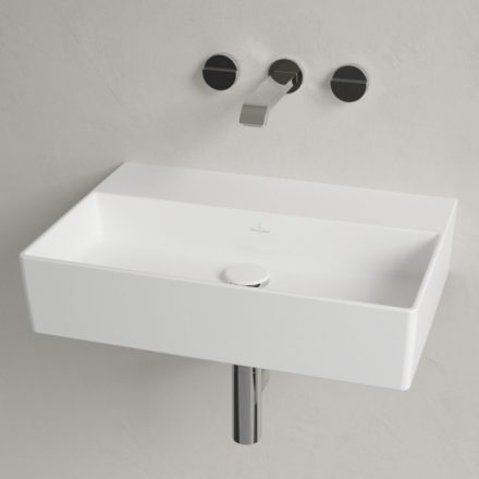 Villeroy & Boch Memento 2.0 Mosdó csapfurat és túlfolyó nélkül 60x42 cm, CeramicPlus felület, stone white 4A2263RW