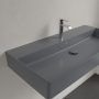 Villeroy & Boch Memento 2.0 Mosdó túlfolyó nélkül 100x470 cm, CeramicPlus bevonat, Grafit 4A22A2I4