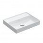 Villeroy & Boch Collaro Mosdó 60x47 cm, CeramicPlus felület, csapfurat és túlfolyó nélkül, stone white 4A3363RW