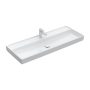 Villeroy & Boch Collaro Beépíthető mosdó 120x47 cm, CeramicPlus felülettel, túlfolyó nélkül, white stone 4A33C2RW