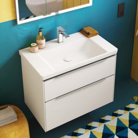 Villeroy & Boch Subway 3.0 beépíthető mosdó 80x47cm, túlfolyó nélkül 4A708101