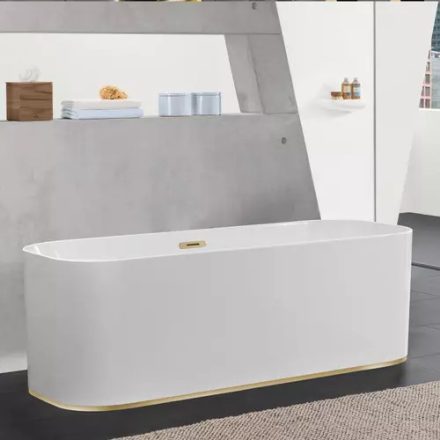 Villeroy & Boch Finion szabadonálló Qaryl fürdőkád 170x70 Design gyűrűvel Gold, fehér UBQ177FIN7A300V201