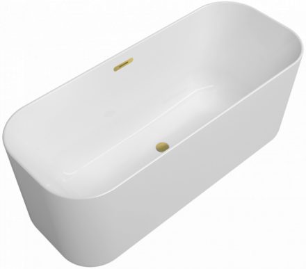 Villeroy & Boch Finion szabadonálló Quaryl fürdőkád 170x70 Emotion funkcióval Gold, fehér UBQ177FIN7A300V301