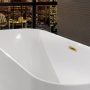 Villeroy & Boch Finion Colour on Demand Quaryl fürdőkád 170x70 Design gyűrűvel Gold, fehér UBQ177FIN7A3BCV201