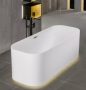 Villeroy & Boch Finion Colour on Demand Quaryl fürdőkád 170x70 kádtöltővel Gold, Emotion funkcióval, kőfehér UBQ177FIN7N3BCV301