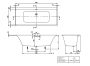 Villeroy & Boch Subway 3.0 Quaryl® fürdőkád 180x80 SilentFlow kádtöltővel, túlfolyóval UBQ180SBW2TDV-01