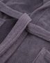 Villeroy & Boch Shadow Grey kapucnis női pamut köntös L 48/50, 120 cm hosszú, grafitszürke 2521-77-4850