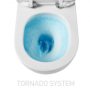 Wellis Aurora Tornado ultracsendes perem nélküli fali porcelán WC 340x490, matt fekete WF00185